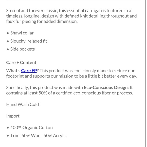 Free People Care Wonder Cadi - Picture 4 of 4